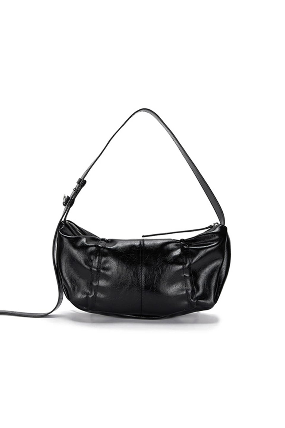 Half shirring ribbon round bag リボン マーティン キム カバン 公式 Half shirring ribbon round bag リボン マーティン キム カバン 公式