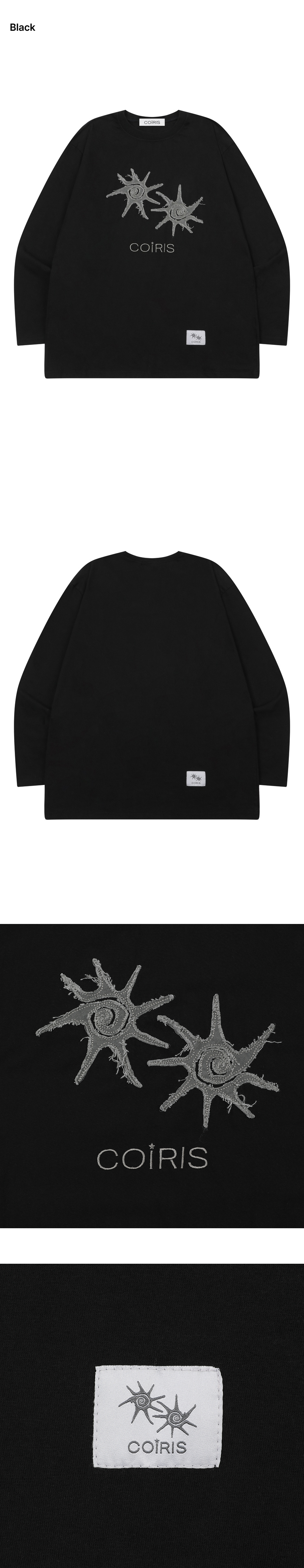 LONG SLEEVE TEE UNISEX - 2 COLORS BLACK
