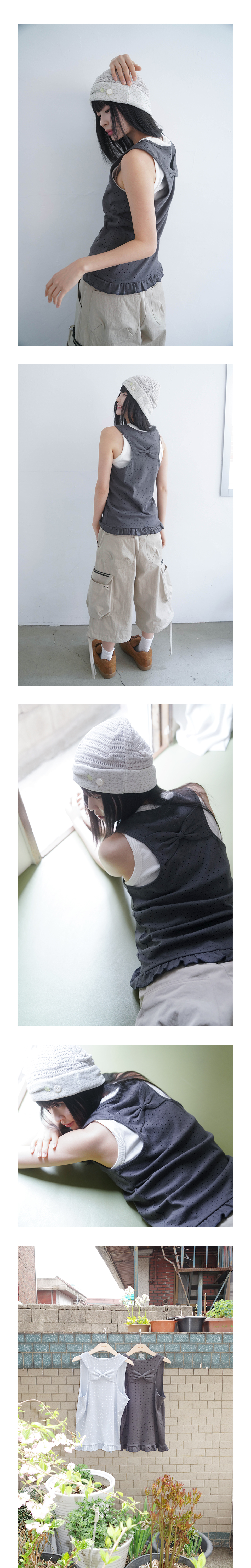 SLEEVELESS - 2 COLORS CHARCOAL