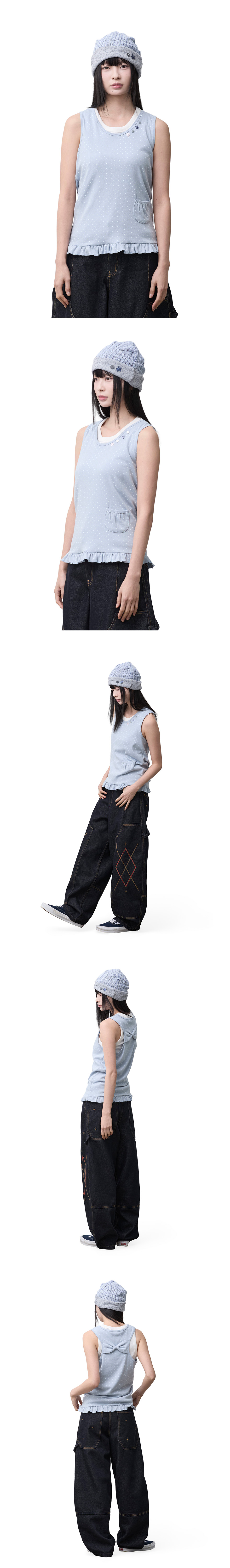 SLEEVELESS - 2 COLORS BLUE