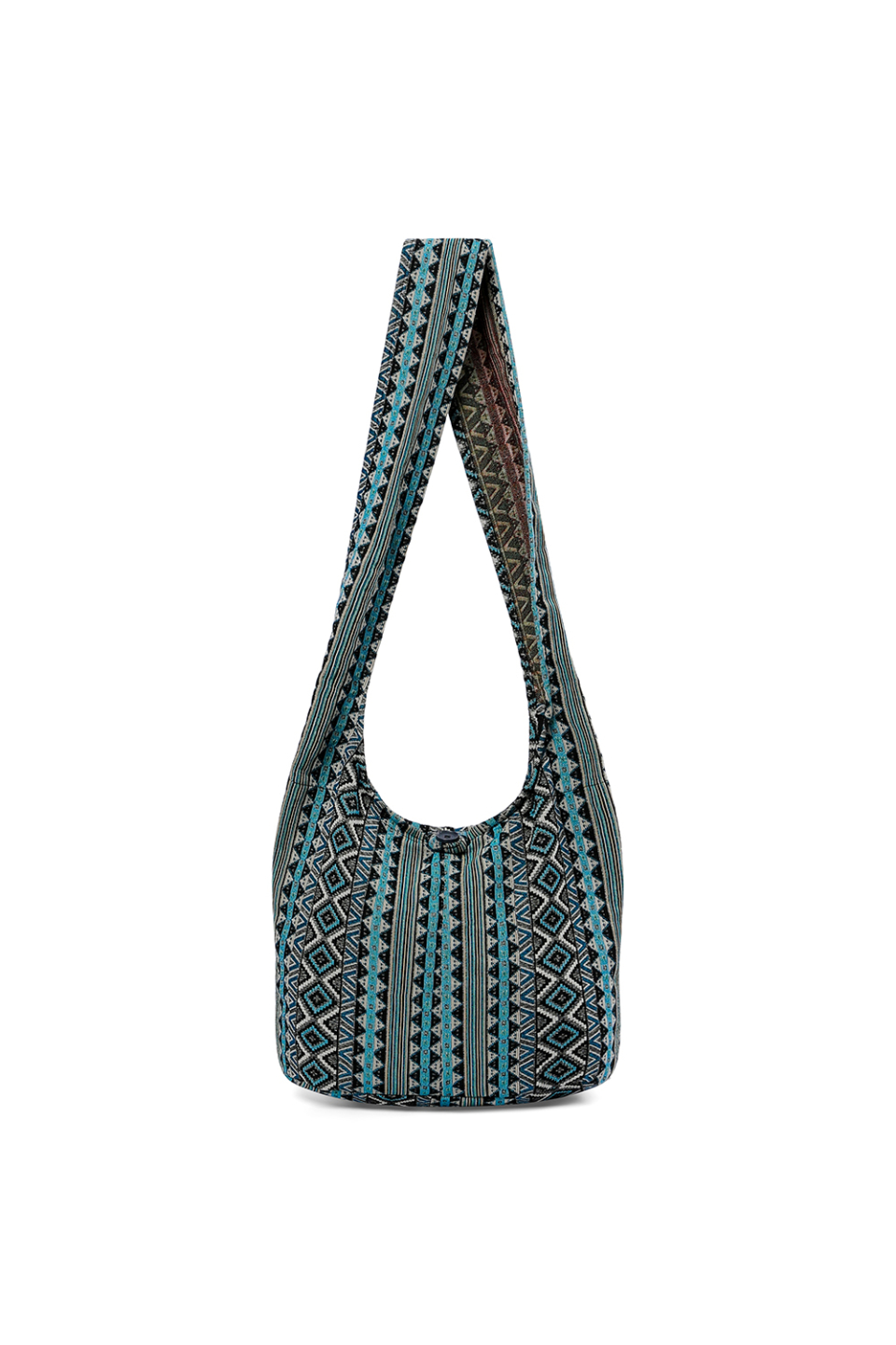 썬번프로젝트(SUNBURNPROJECT) JACQUARD CROSS BAG, BLUE - 사이즈
