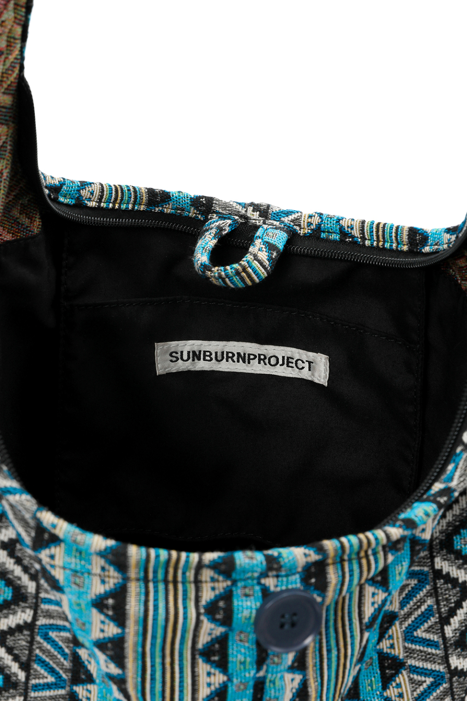 sunburnproject バッグ 썬번프로젝트(SUNBURNPROJECT) JACQUARD CROSS BAG, BLUE - 사이즈