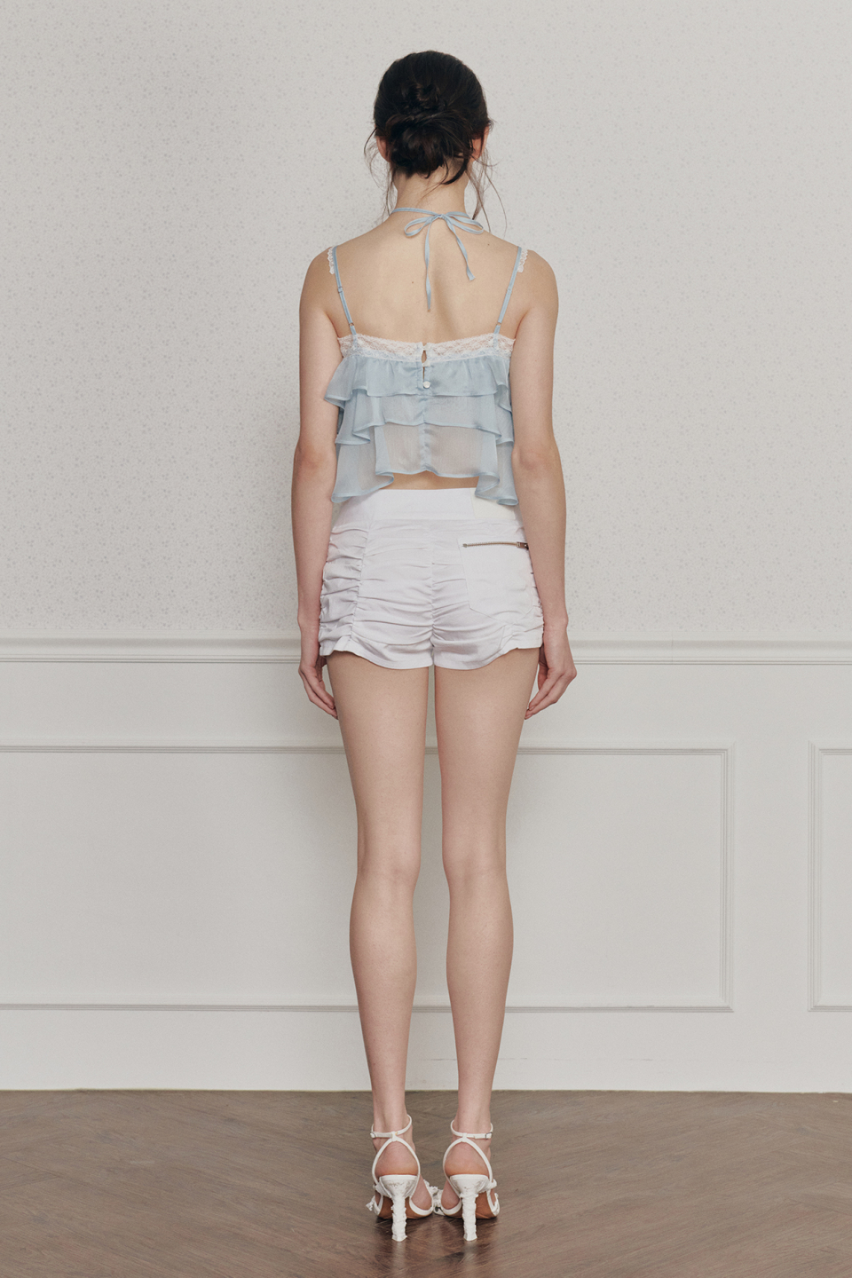 PAINORPLEASURE MERMAID FRILL TOP - 4 COLORS BLUE