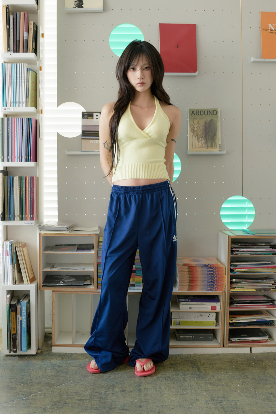 LARTIGENT L24 KNIT HALTER TOP - 4 COLORS YELLOW