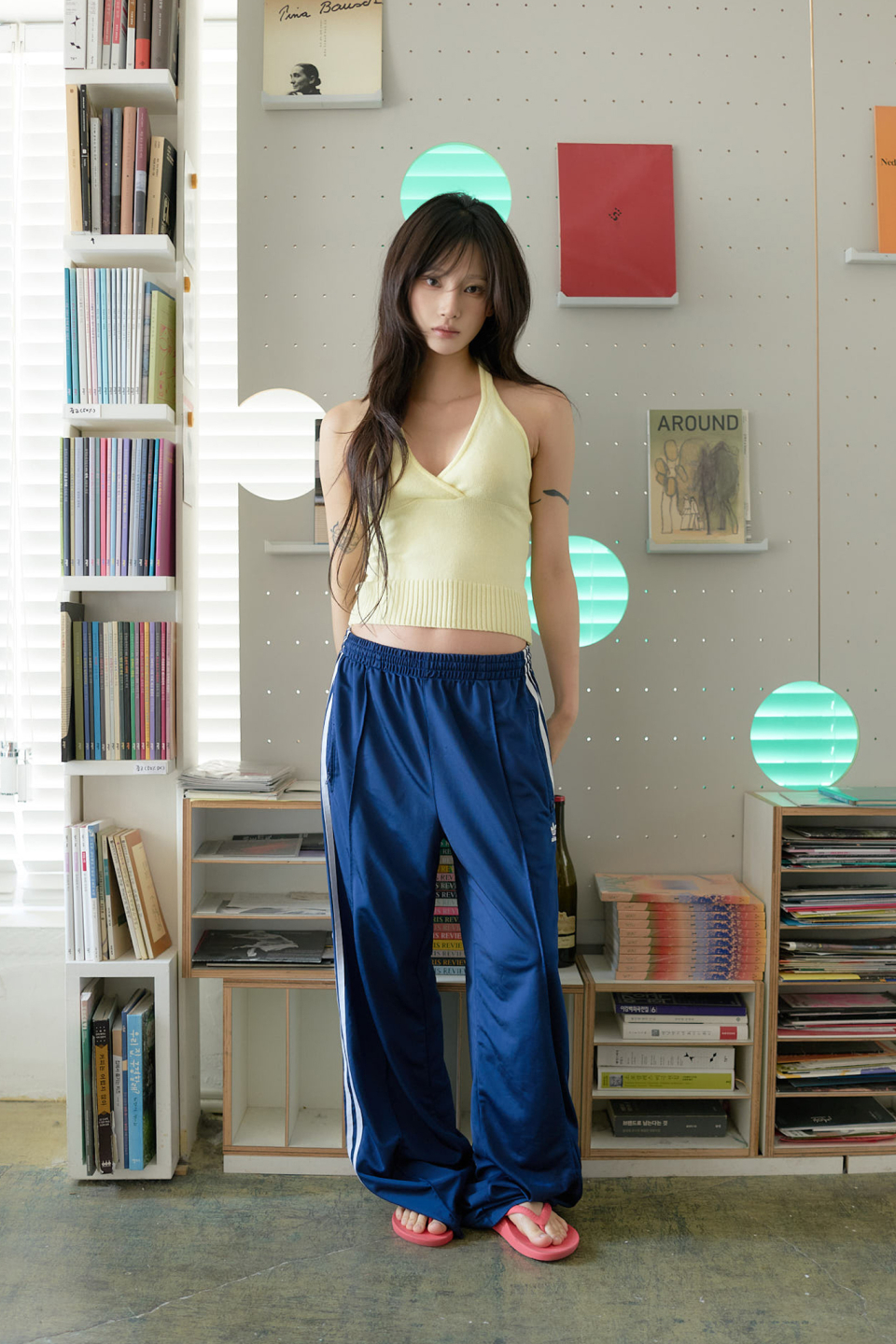 LARTIGENT L24 KNIT HALTER TOP - 4 COLORS YELLOW