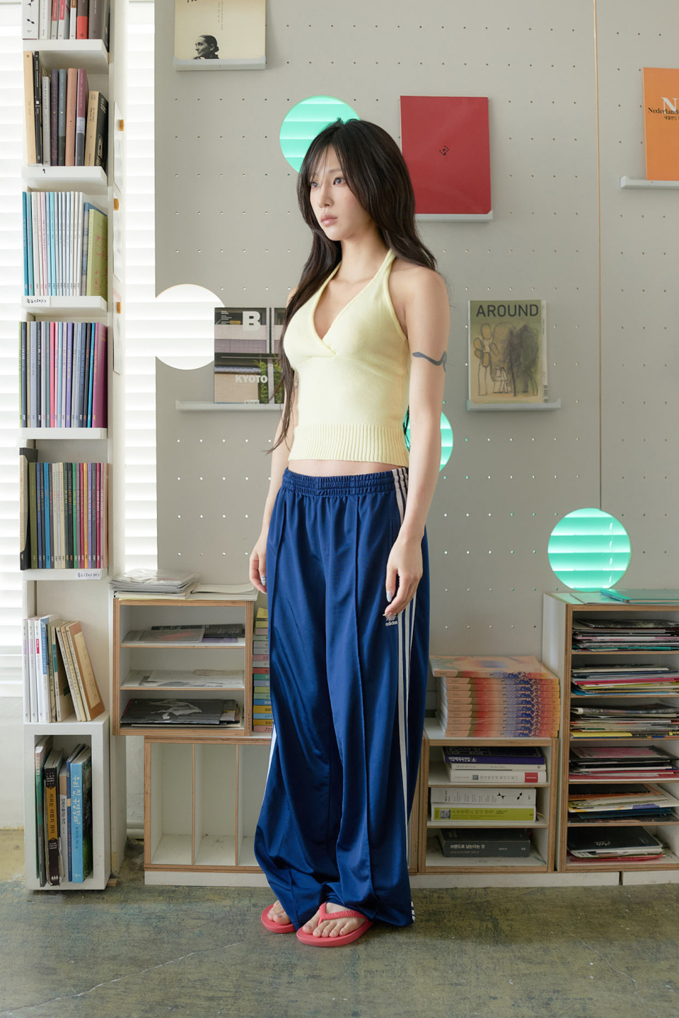 LARTIGENT L24 KNIT HALTER TOP - 4 COLORS YELLOW