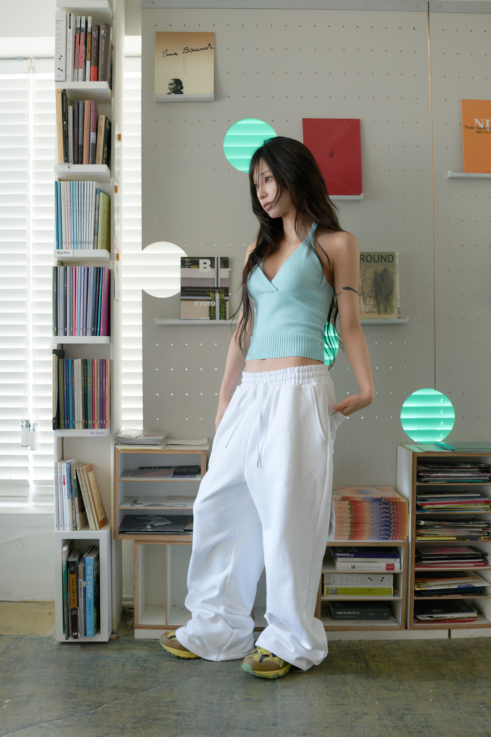 LARTIGENT L24 KNIT HALTER TOP - 4 COLORS MINT