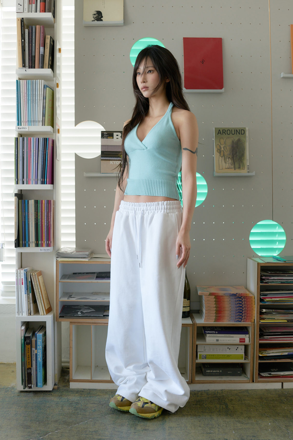 LARTIGENT L24 KNIT HALTER TOP - 4 COLORS MINT