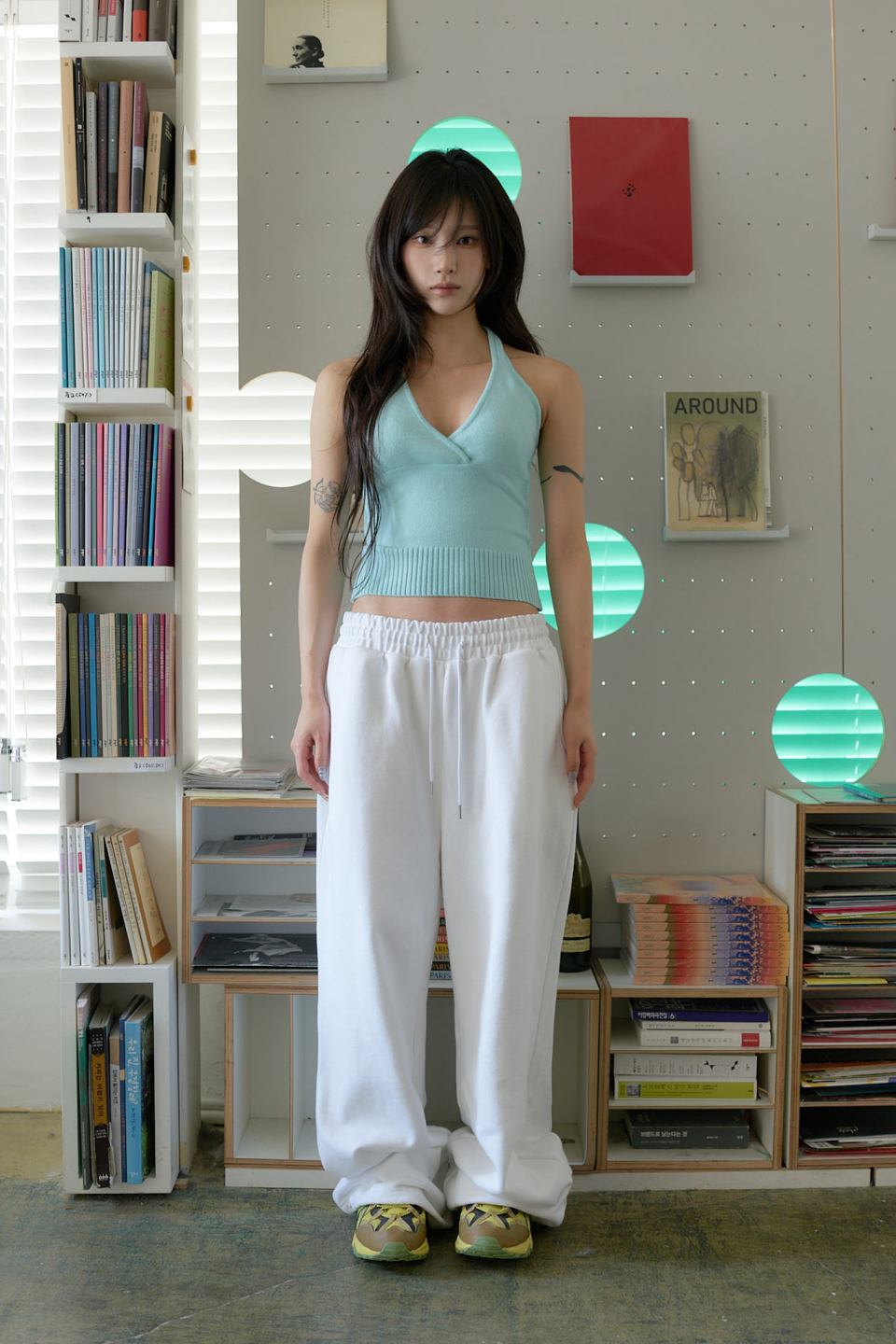 LARTIGENT L24 KNIT HALTER TOP - 4 COLORS MINT
