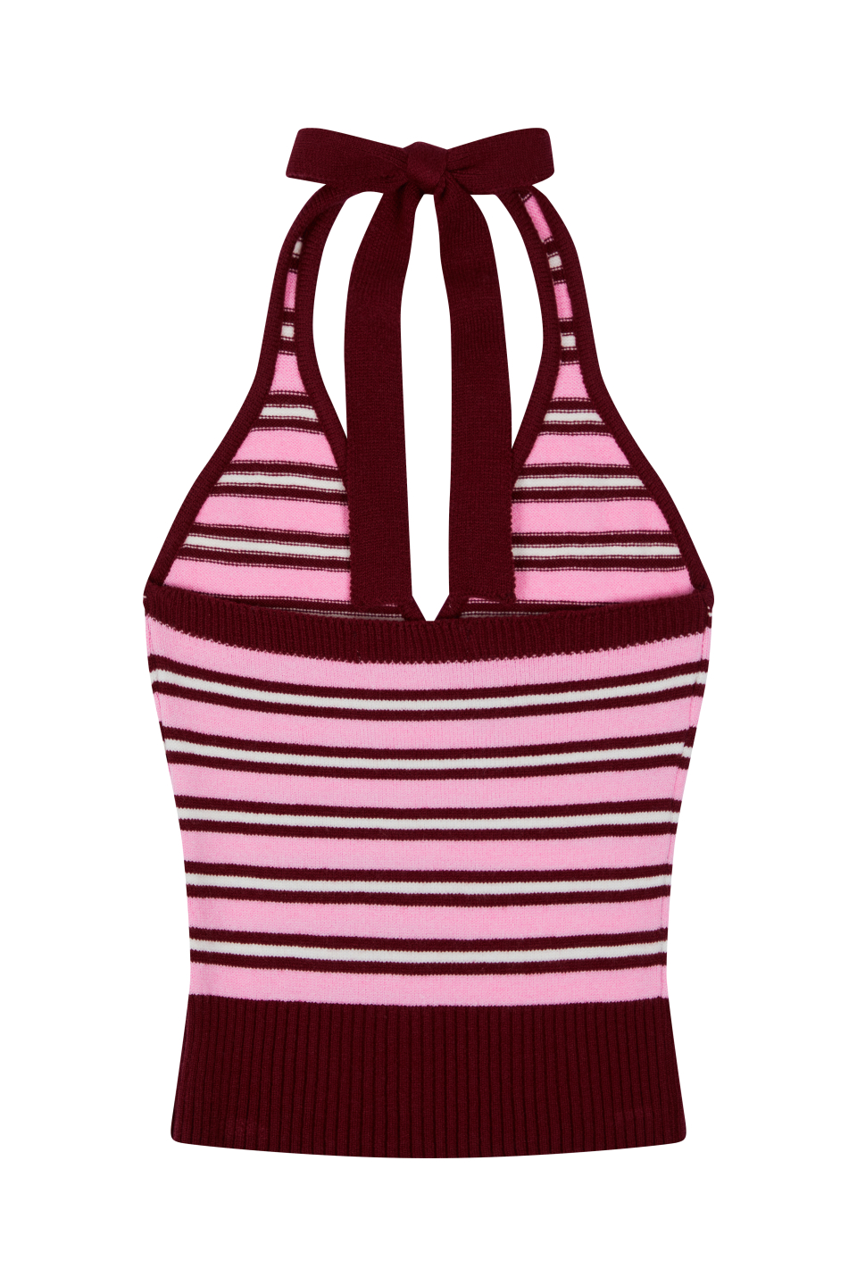 LARTIGENT L24 KNIT HALTER TOP - 4 COLORS PINK