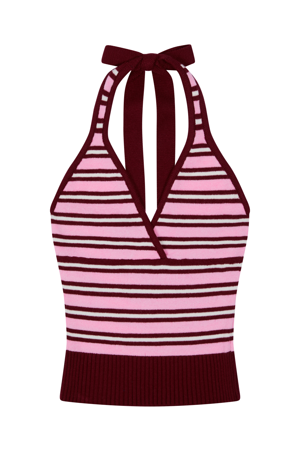 LARTIGENT L24 KNIT HALTER TOP - 4 COLORS PINK