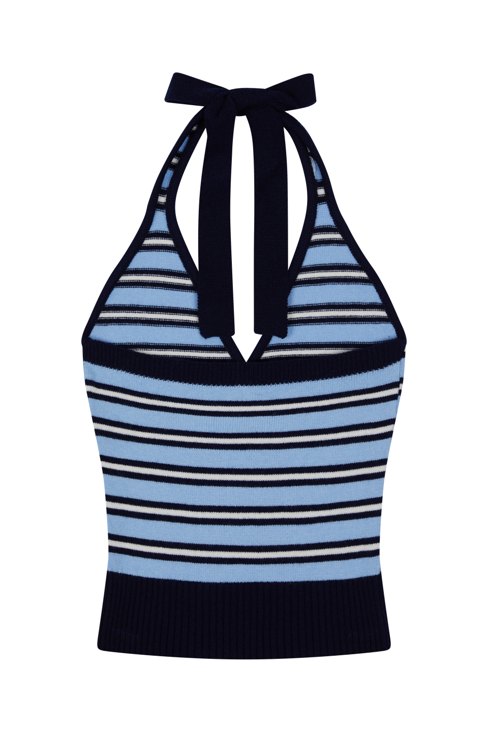 LARTIGENT L24 KNIT HALTER TOP - 4 COLORS BLUE