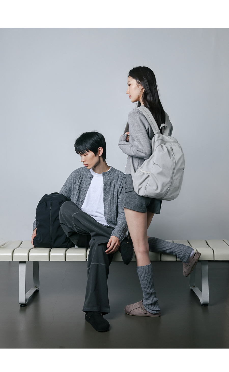 쉘리 나일론 백팩_grey source detail 25