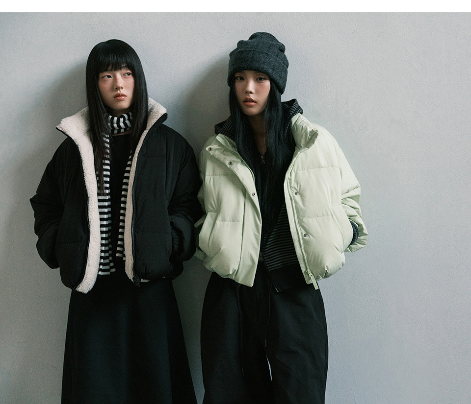 WOMENS DAILY PUFFER SHORT PADDING JACKET #韓韶禧同款! - 10 COLORS AS SHOWN