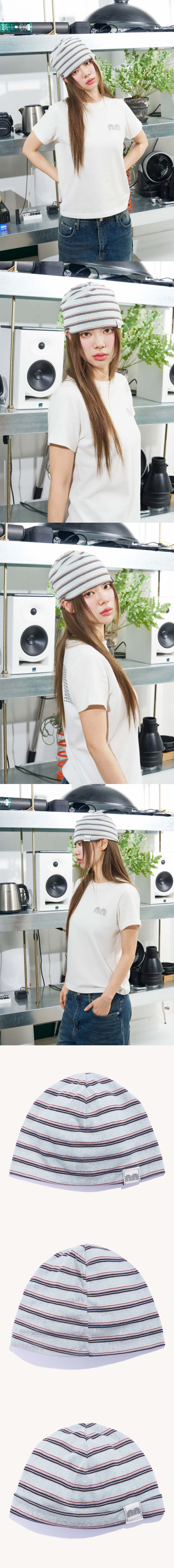 NN LABEL STRIPE BEANIE - 9 COLORS MINT