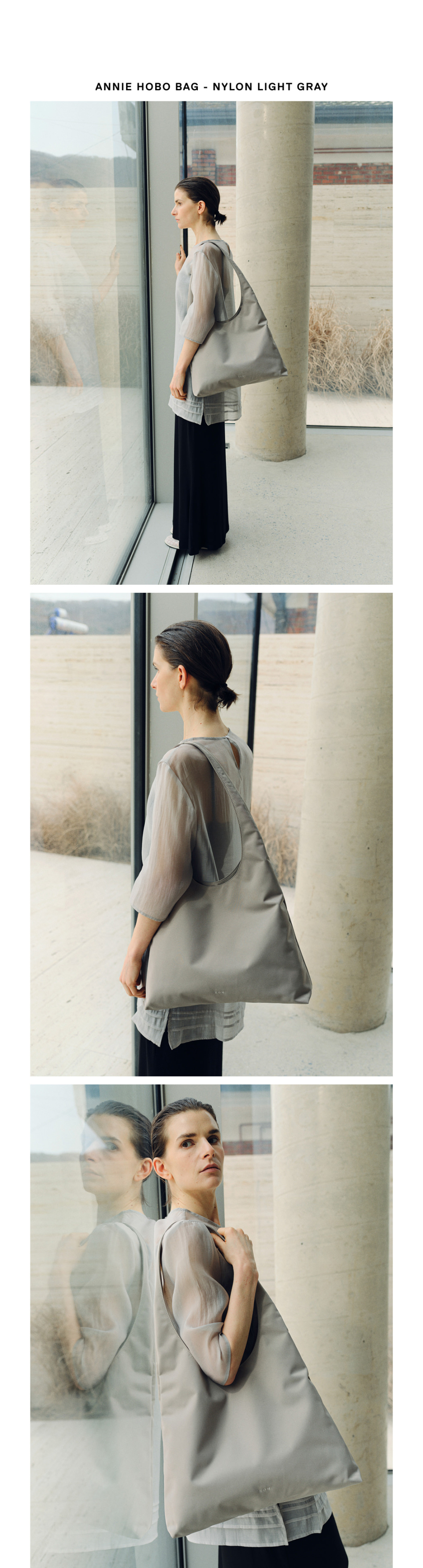 ANNIE HOBO BAG NYLON AS SHOWN