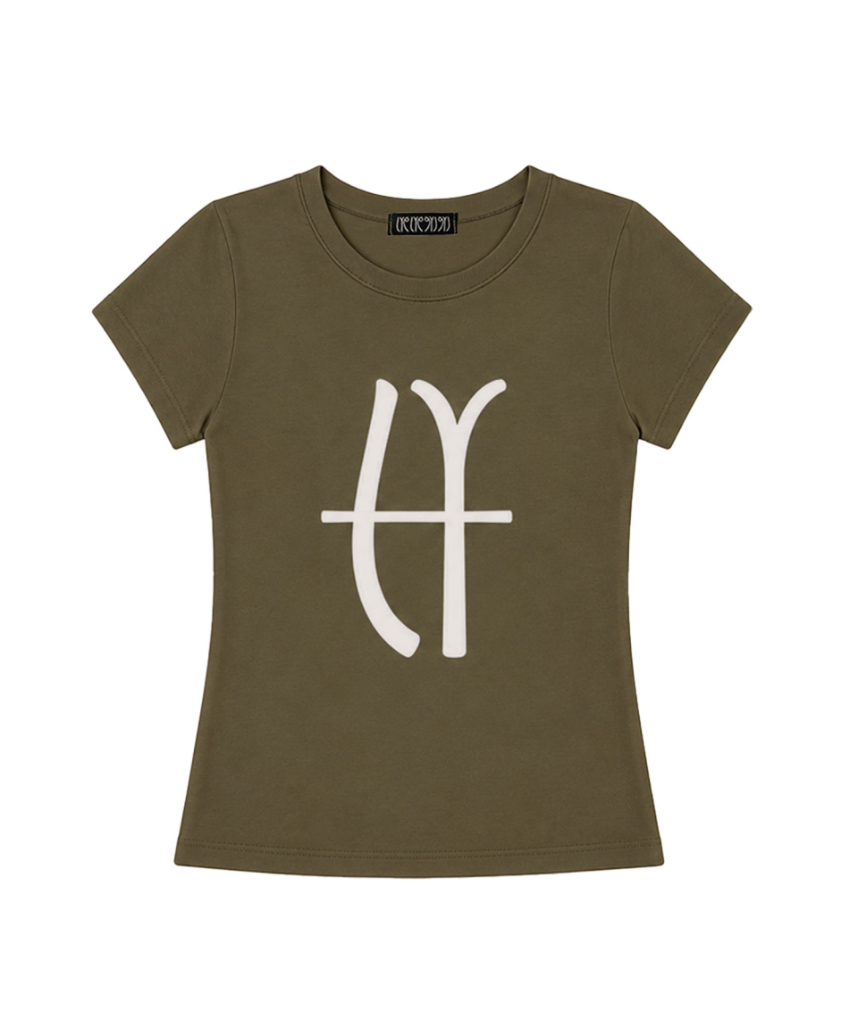 LYEX2 Graphic logo tee (khaki)