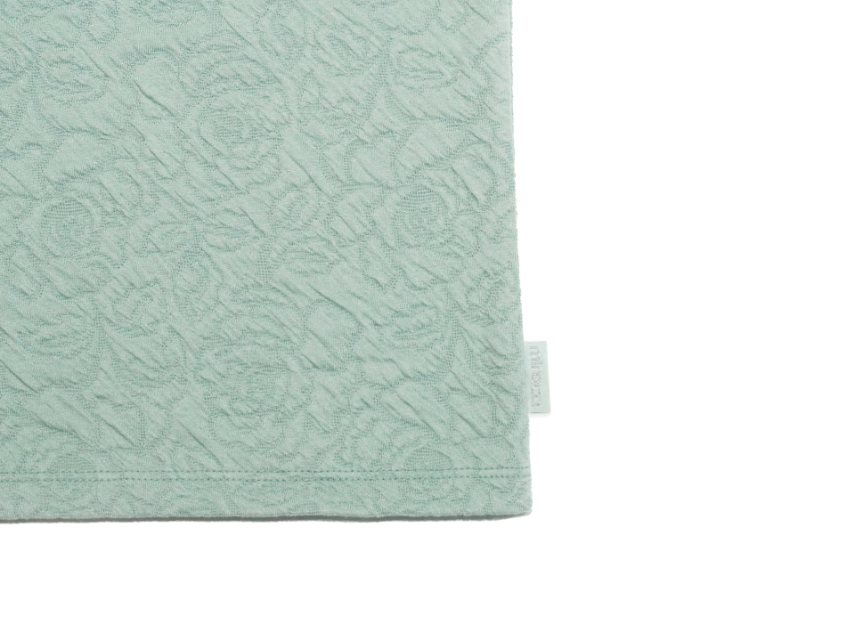 FLOWER EMBOSSED SLEEVELESS MINT - 4 COLORS MINT