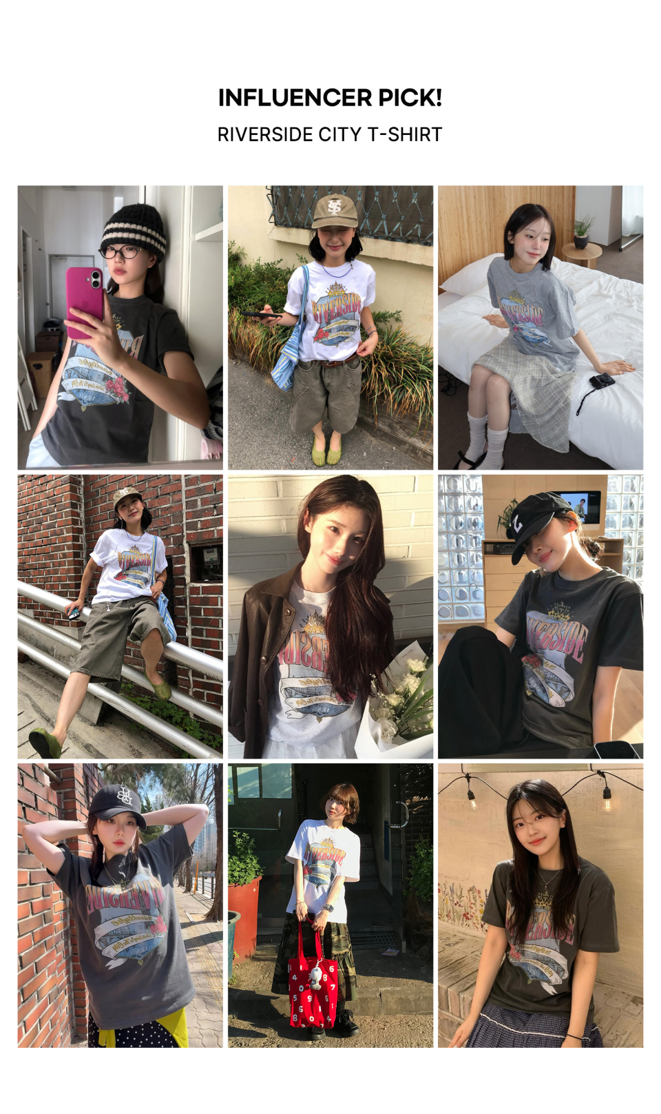 RIVERSIDE CITY T-SHIRT - 3 COLORS LIGHT GREY