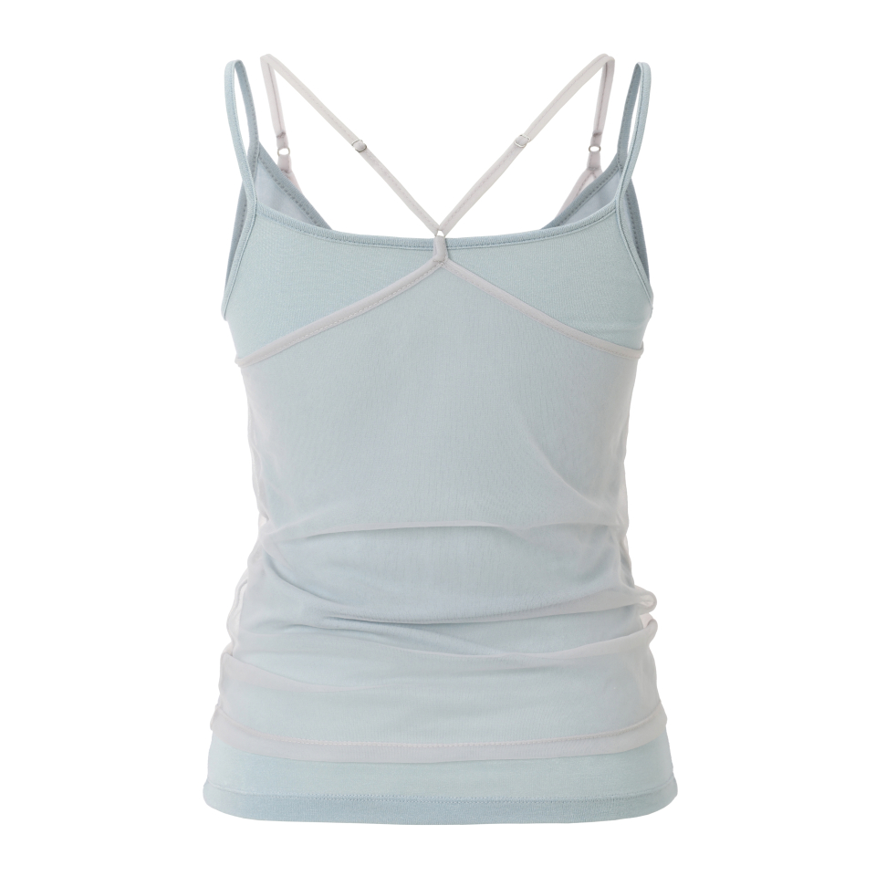 MIRECO SOFT MESH LAYER CAMI - 2 COLORS AS SHOWN