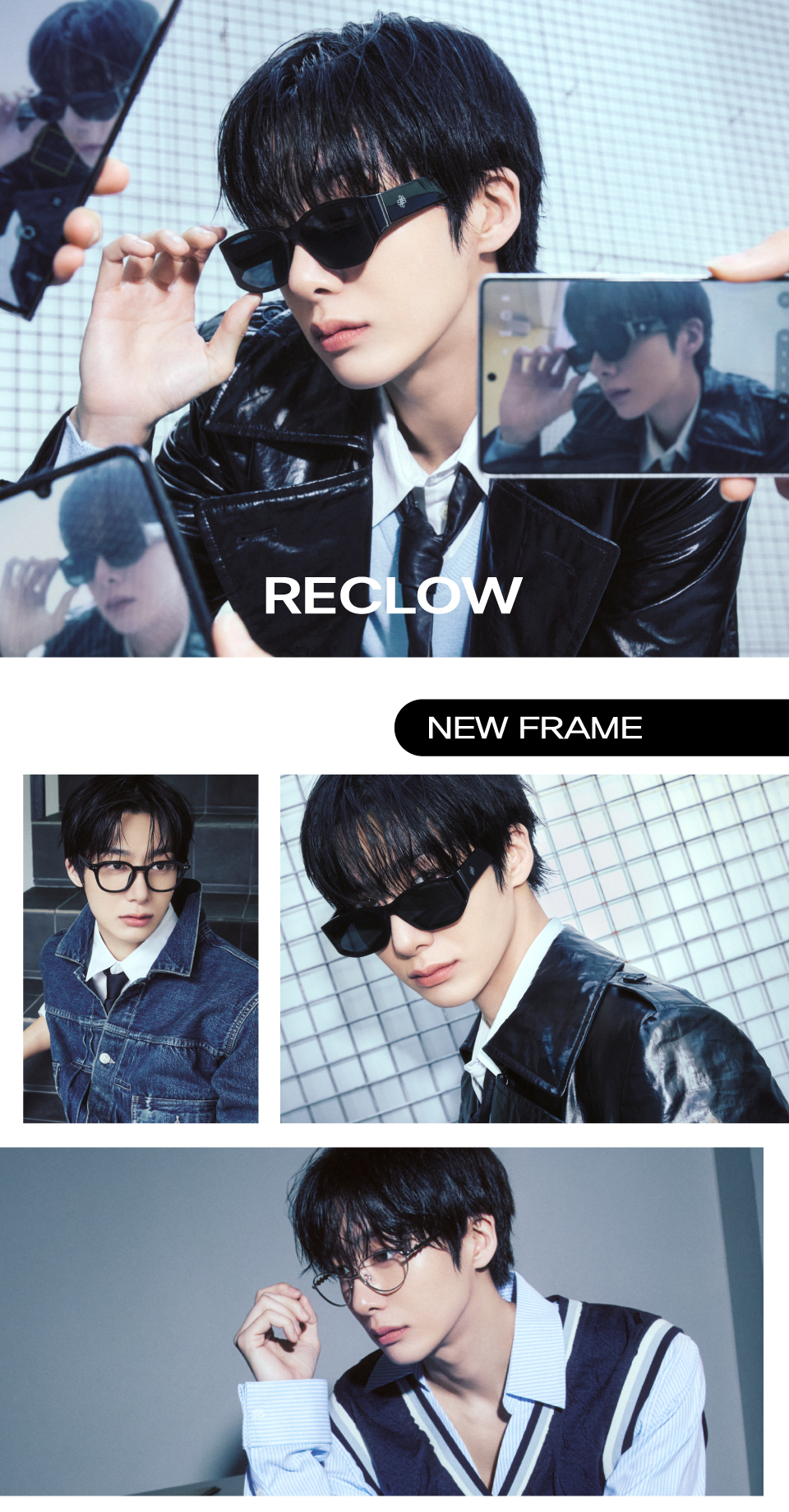 RC SNOW CRYSTAL NO.1 SUNGLASSES - 3 COLORS BLACK