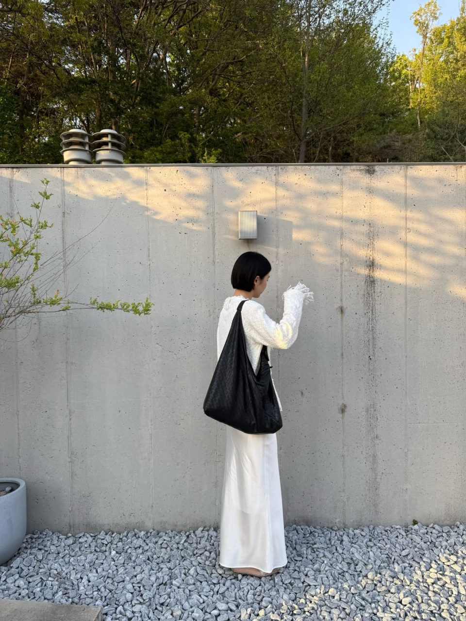 MORE WEAVING HOBO BAG - 2 COLORS BLACK