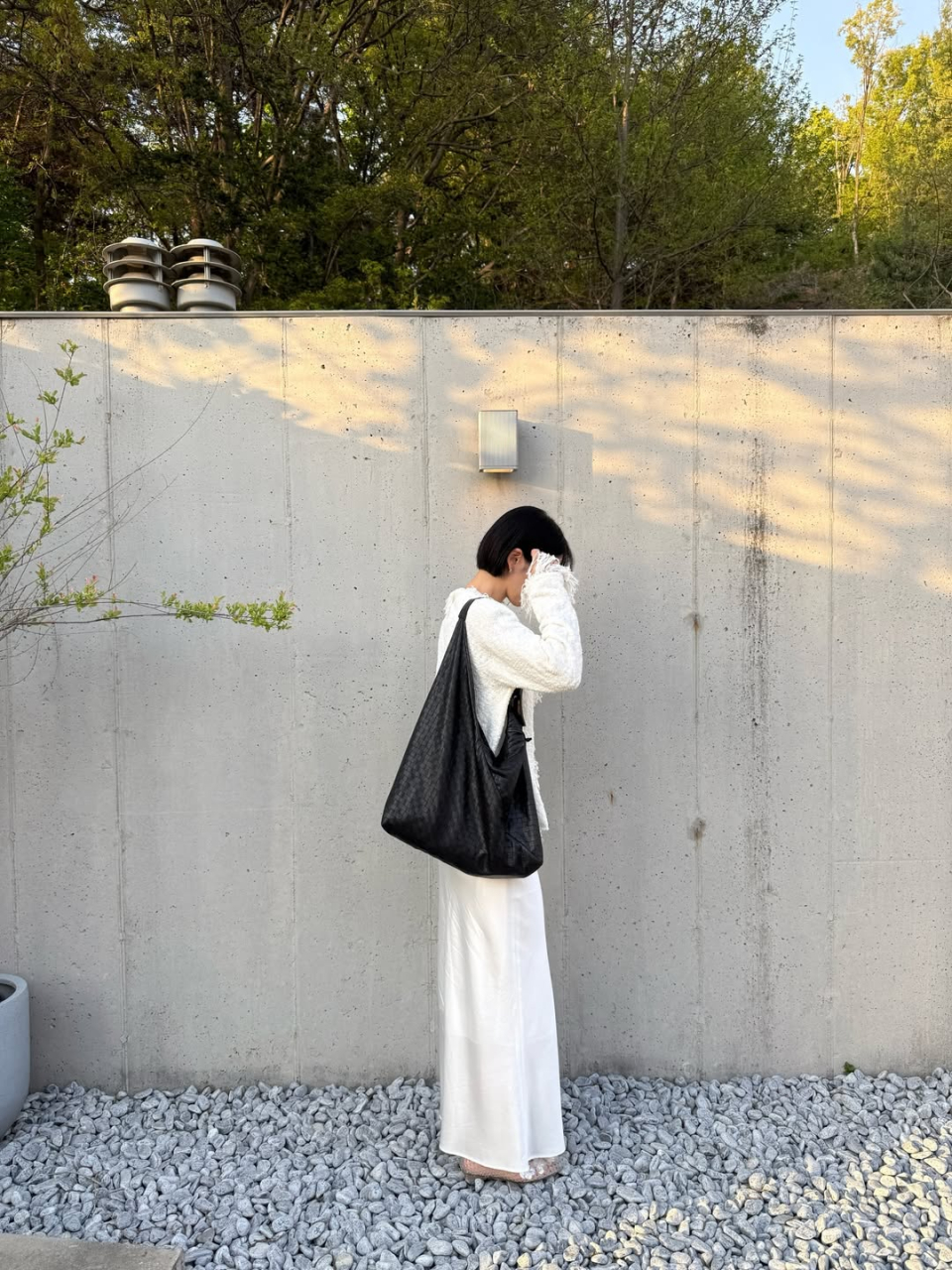 MORE WEAVING HOBO BAG - 2 COLORS BLACK