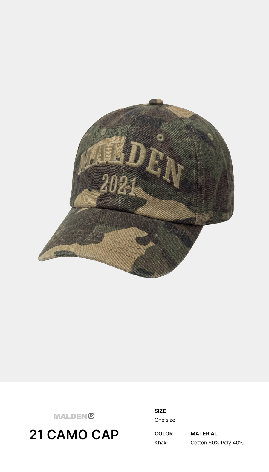 21 CAMO BALL CAP
