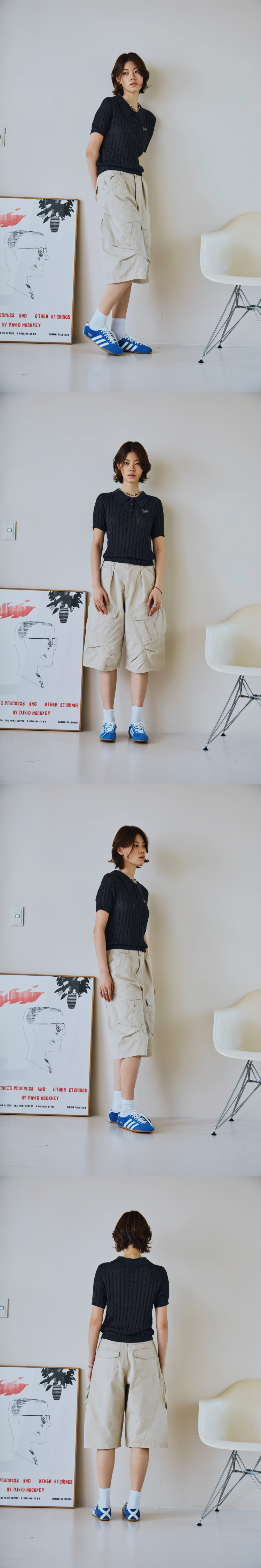 BERMUDA CARGO PANEL PANTS - 2 COLORS AS SHOWN
