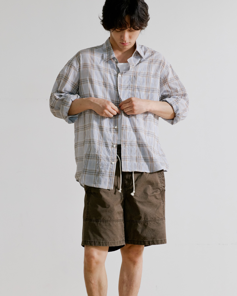 ANCHOR PANEL SHORTS [DYED BROWN] source detail 9