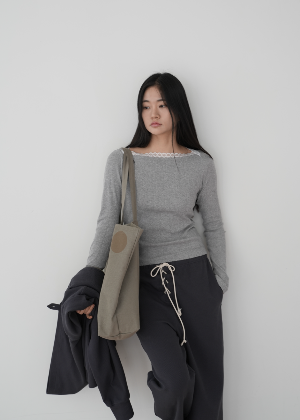 PVS DOT BUTTON BAG - 3 COLORS KHAKI