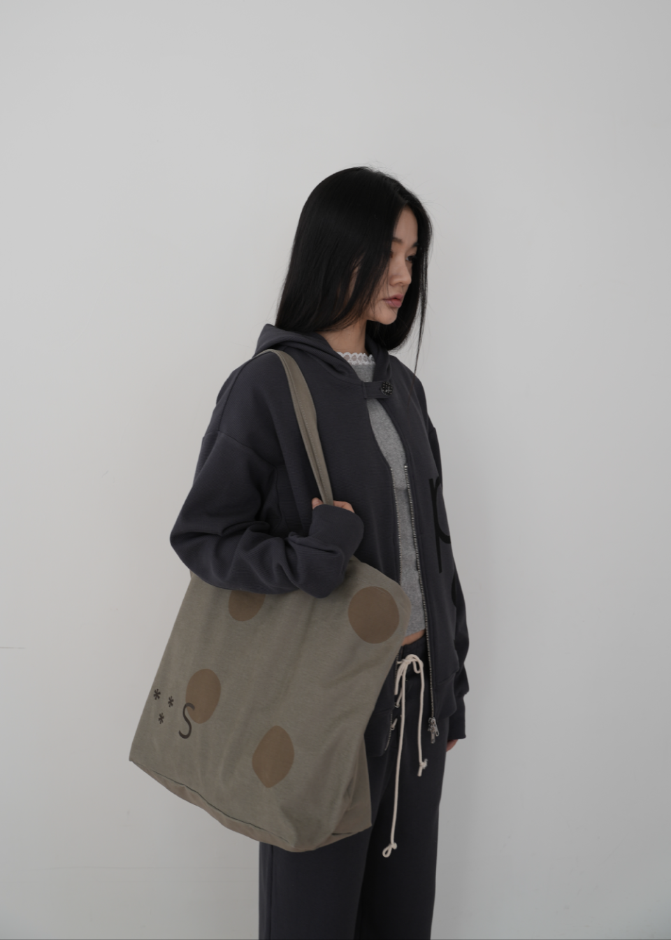 PVS DOT BUTTON BAG - 3 COLORS KHAKI