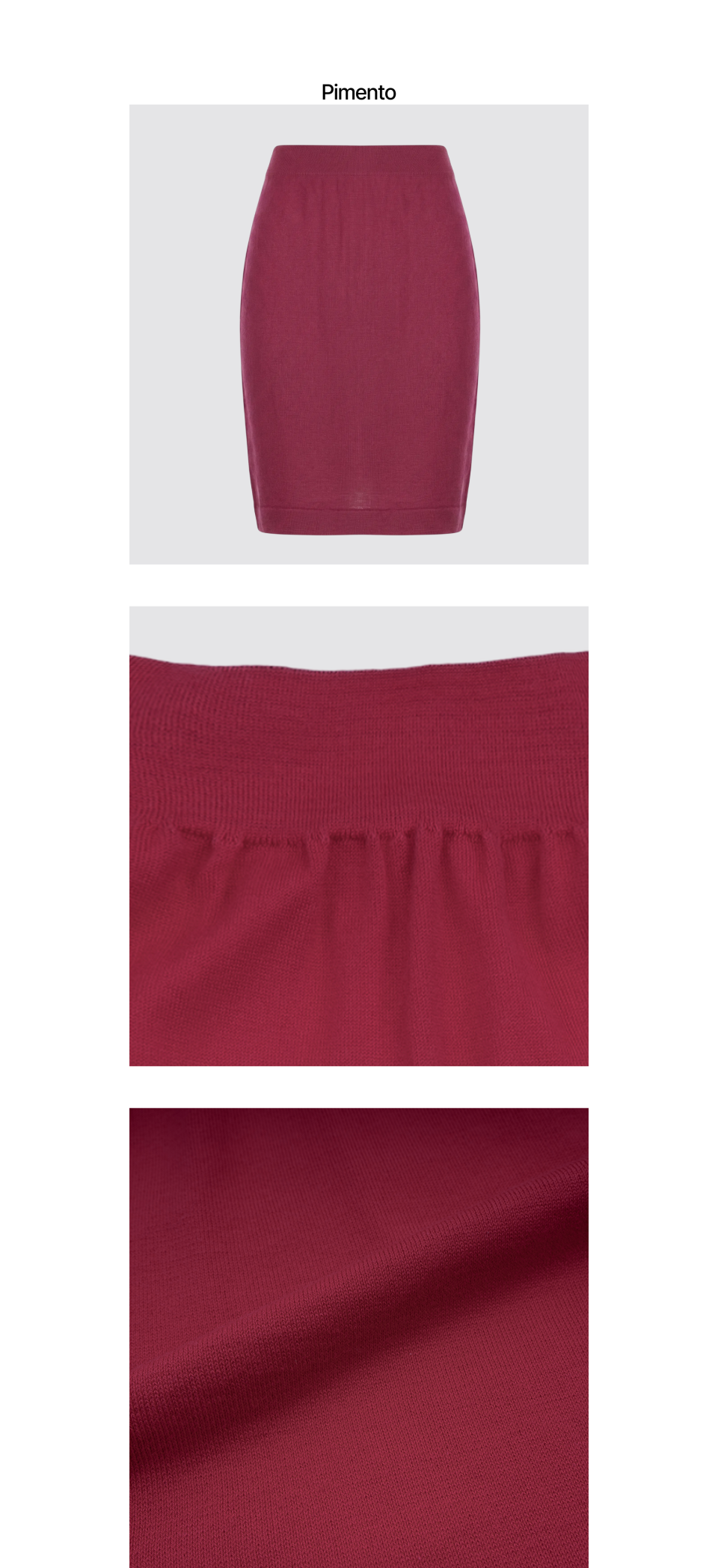 TALA CLASSIC H-LINE MIDI SKIRT SEA ISLAND - 4 COLORS BURGUNDY