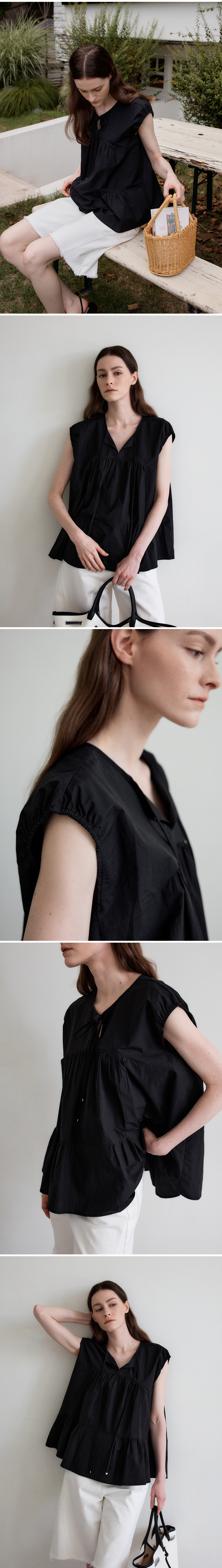 BLOUSE - 3 COLORS BLACK