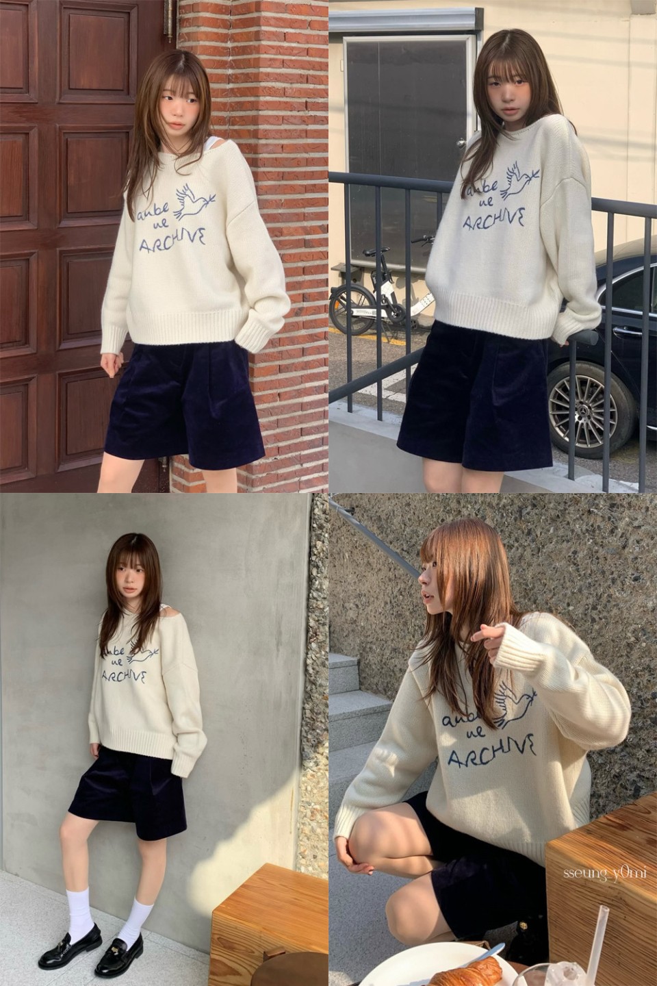 [2COLOR] KNIT - 2 COLORS IVORY