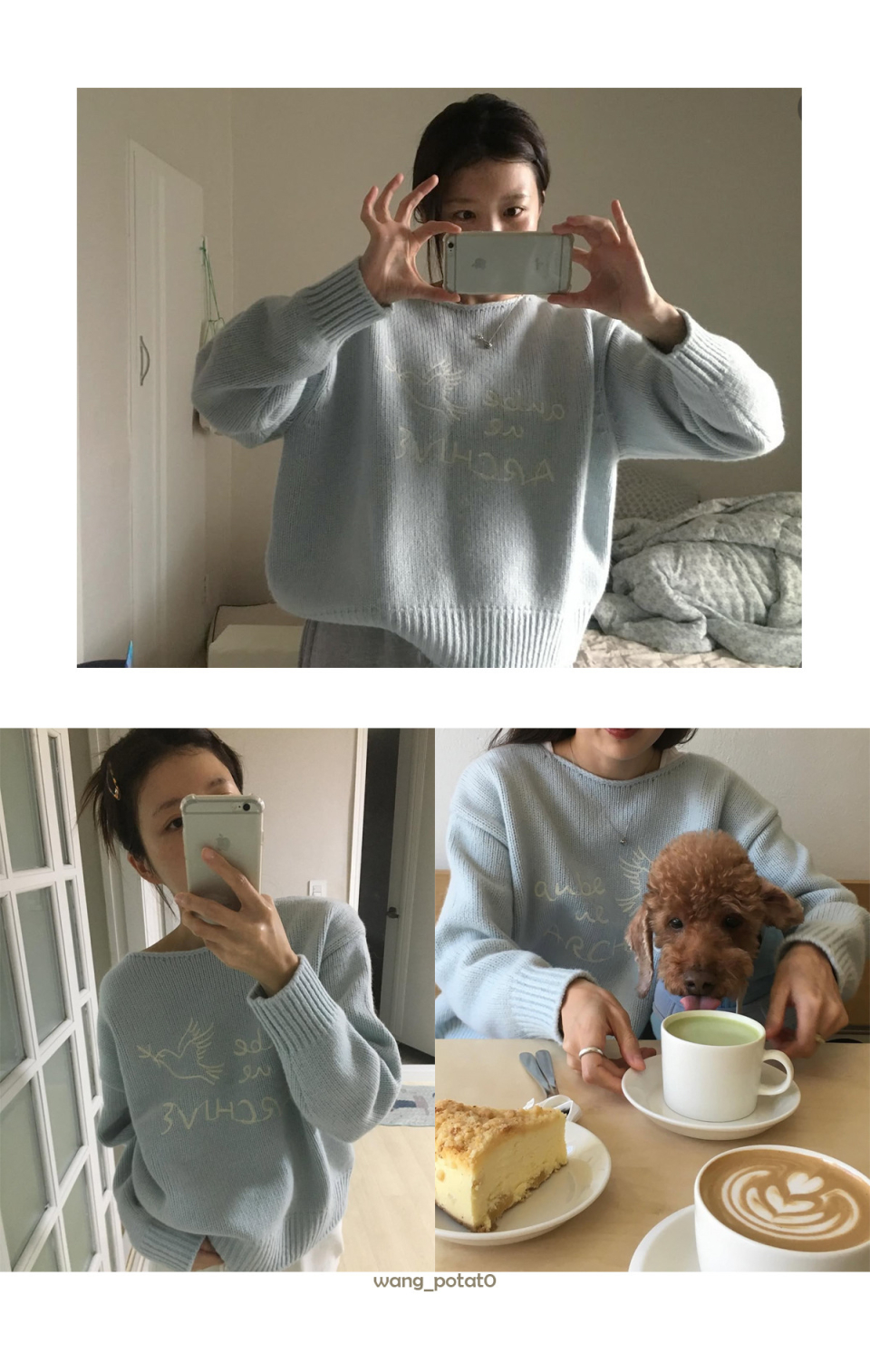 [2COLOR] KNIT - 2 COLORS IVORY