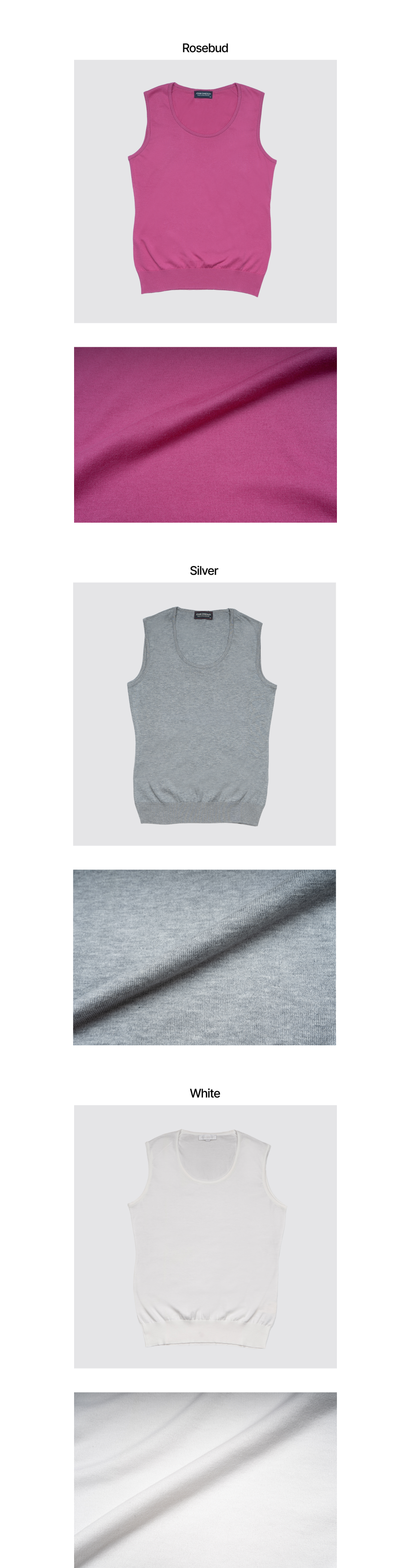SAIL CLASSIC ROUND-NECK SLEEVELESS SEA ISL - 6 COLORS CHARCOAL