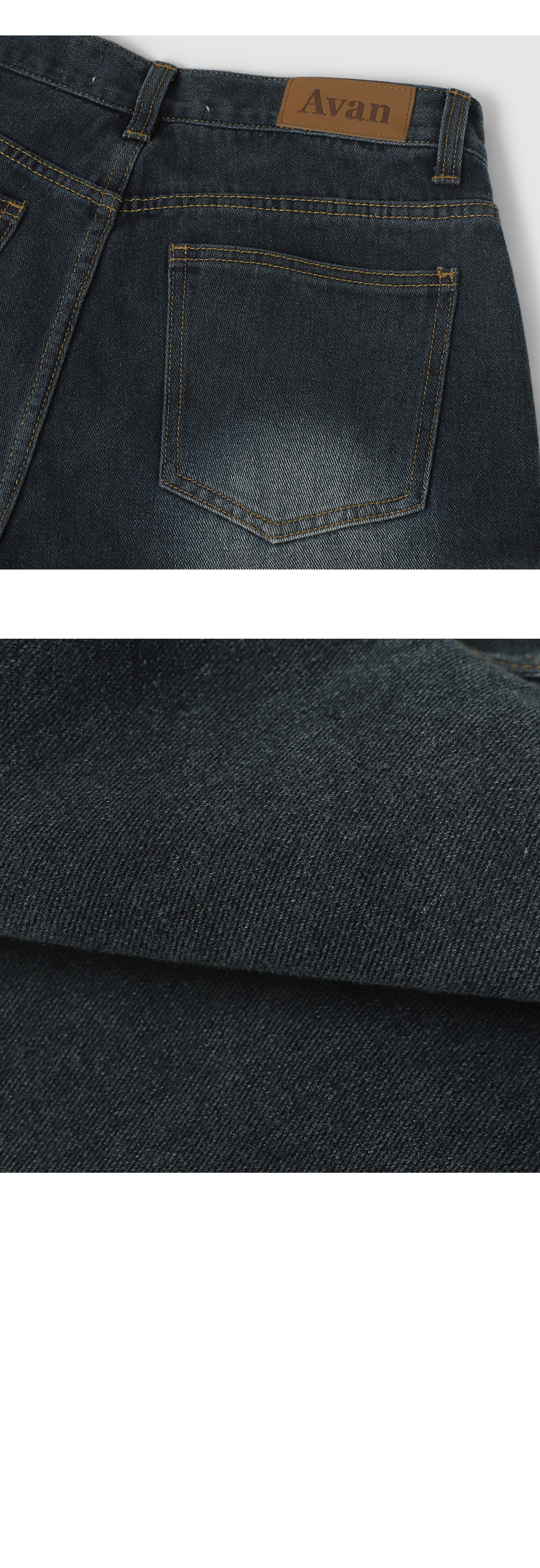 WIDE CARGO HALF DENIM SHORTS - 2 COLORS BLUE