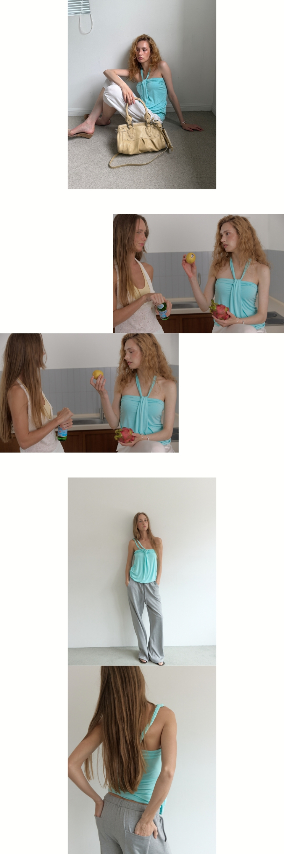 TWIST HALTER TOP (MINT)