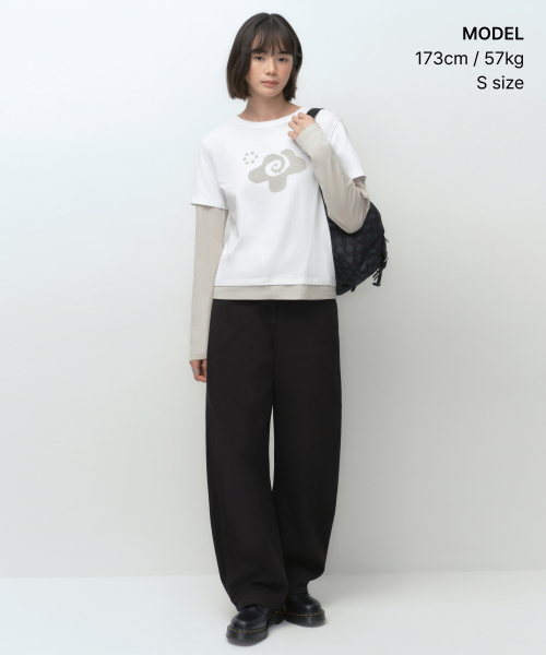 MUSINSA | MUSINSA STANDARD WOMAN [OHESHIO] Layered Long Sleeve T