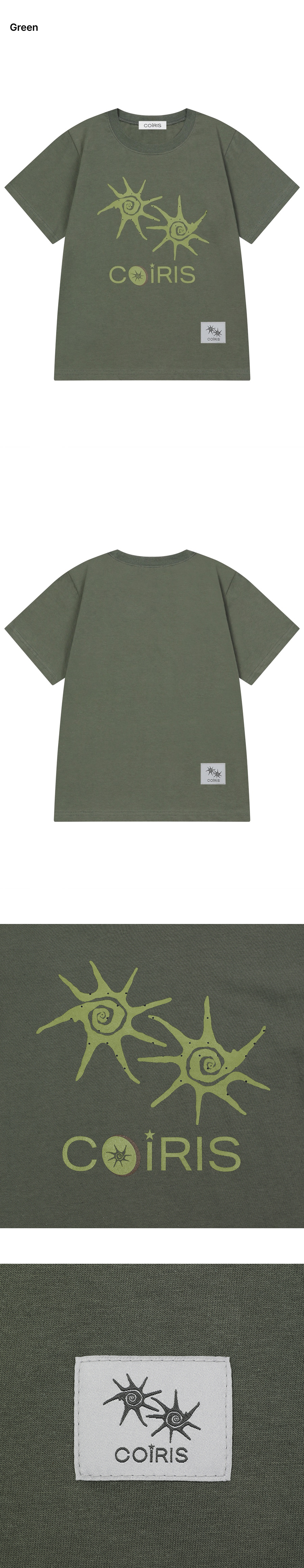 DOT SHORT SLEEVE TEE - 2 COLORS WHITE