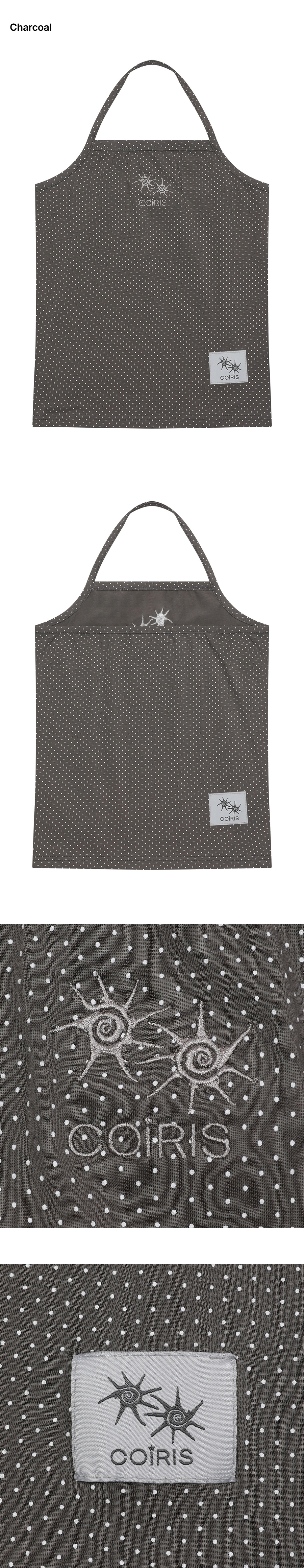 DOT SLEEVELESS SLEEVELESS - 4 COLORS CHARCOAL