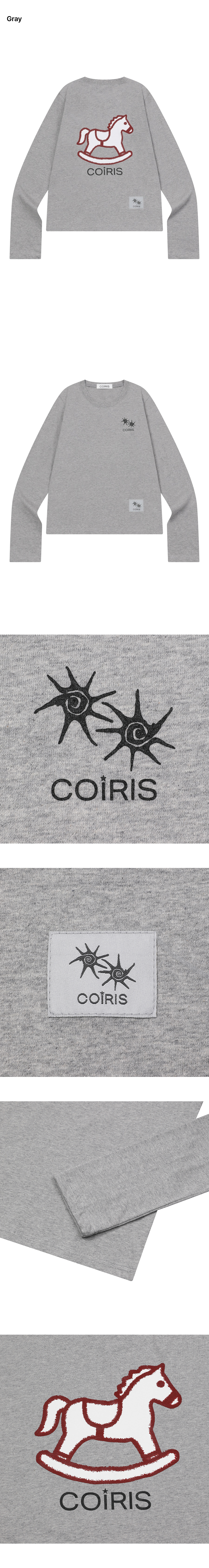 GRAPHIC LONG SLEEVE TEE - 4 COLORS BLACK