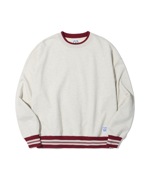 Two-Tone Sweat Shirts Oatmeal thumbnail 2