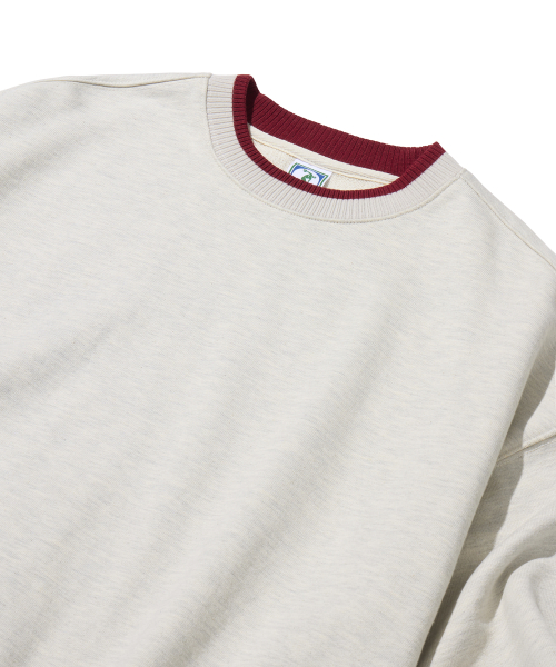 Two-Tone Sweat Shirts Oatmeal thumbnail 4