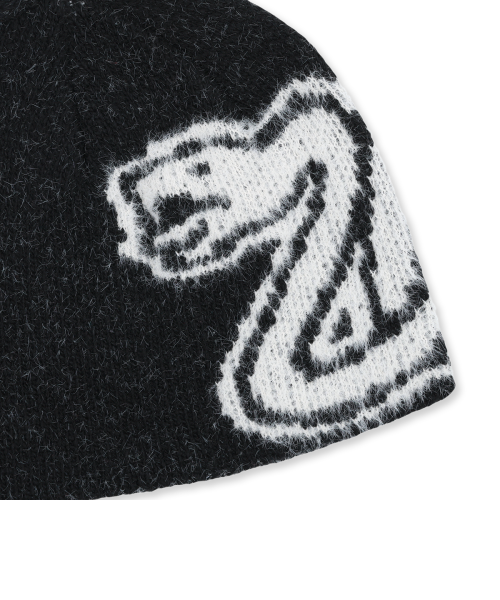 SNAKE BEANIE (BLACK) thumbnail 3