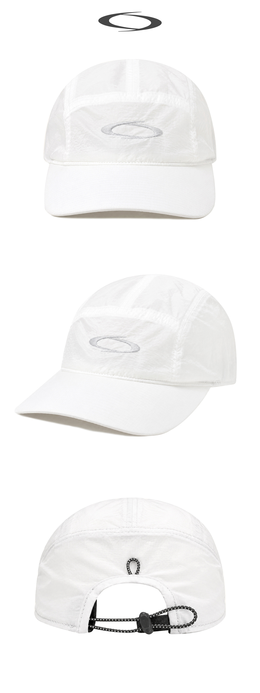 SIGNATURE NYLON RUNNING CAP - 3 COLORS GREY