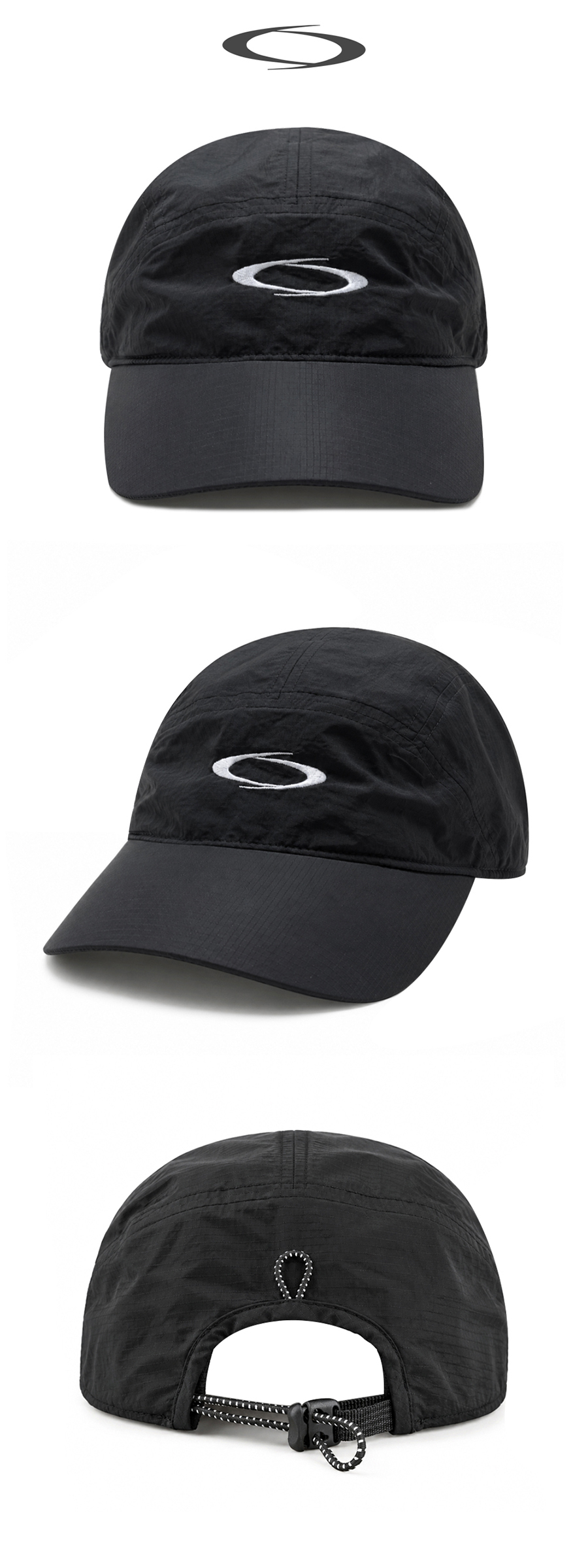 SIGNATURE NYLON RUNNING CAP - 3 COLORS GREY