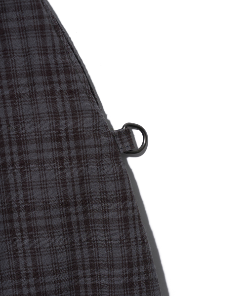 CHECK STUD COTTON BIG BAG - GREY thumbnail 5