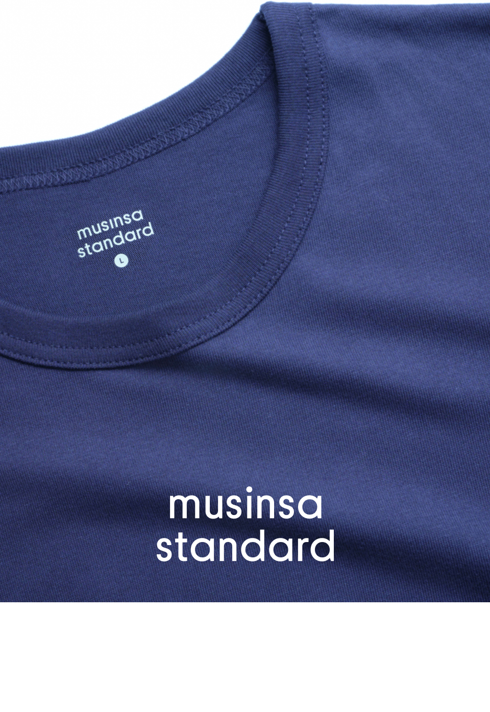 MUSINSA STANDARD MUSINSA STANDARD リラックスフィット クルーネックTシャツ [ホワイト] 画像 12